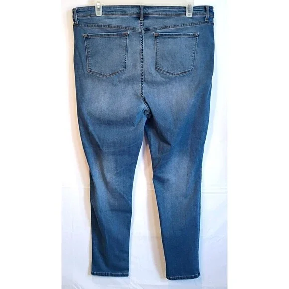 Time & Tru Core Jegging Womens Jeans High Rise Skinny SZ XXL (20) Blue Pull On - Picture 3 of 12